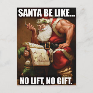 Kerst Briefkaart - Gym Motivatie