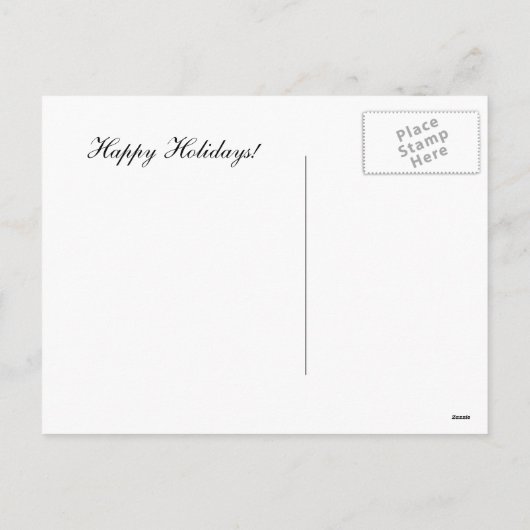 Kerst Briefkaart Leopard Print (Achterkant)