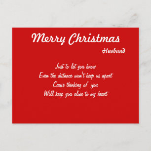 Kerst-briefkaarten met lange afstand feestdagenkaart