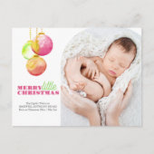 Kerst Briefkaarten Modern Merry & Bright Foto (Voorkant)