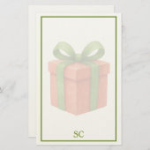 kerst-Briefpapier Briefpapier (Voorkant / Achterkant)