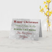 Kerst Broer & Zus in de wet Over de mijlen Kaart (Gele Bloem)