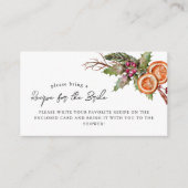 Kerst Bruidschuur Recept Verzoek   Informatiekaartje (Voorkant)