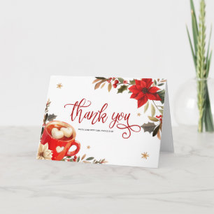 Kerst Bruiloft Bridal Shower Dankkaart Kaart
