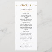 Kerst bruiloft Elegante Winter bruiloft Menu (Voorkant)