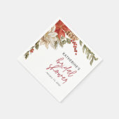 Kerst Bruiloft Feest  Servet (Hoek)