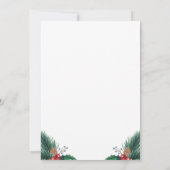 Kerst Bruiloft Feest Uitnodiging (Achterkant)