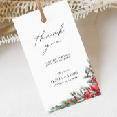Kerst bruiloft gunst Label Sjabloon, Cadeaulabel