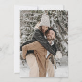 Kerst bruiloft kegels bessen waterverf foto kaart (Achterkant)