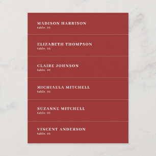 Kerst Bruiloft Plaats Naam Kaart DIY