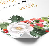 Kerst Bruiloft Shower hoeveel kusjes spel  Poster (Hoek)