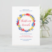 Kerst Brunch Uitnodiging (Staand voorkant)