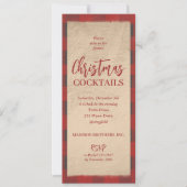 Kerst Buffel Plaid Party Kaart (Voorkant)