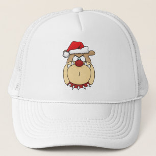 Kerst Bulldog Hoed Trucker Pet