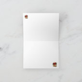 kerst Bunny Rabbit Sleigh Topiary Feestdagen Kaart (Binnen)