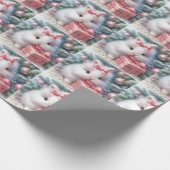 Kerst Bunny Wrapping Papier (Hoek)