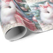 Kerst Bunny Wrapping Papier (Rol Hoek)