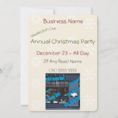 Kerst 🎖️⚔️ Burgeroorlog Diner Feestdagenkaart (Achterkant)