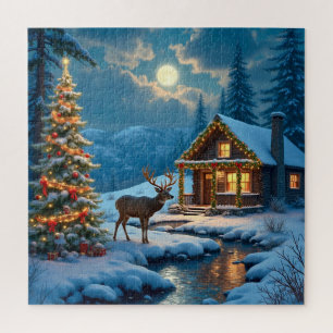 Kerst Cabin Puzzel