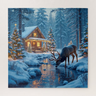 Kerst Cabin Puzzel