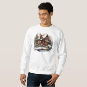 Kerst Cabine Sweatshirt (Voorkant volledig)