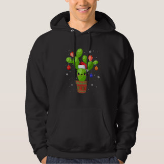 Kerst Cactus Kerstman Hoed Decoraties Voor Mannen  Hoodie