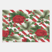 Kerst cadeaupapier + in rood en groen (Voorkant 2)