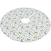 Kerst Cairn Terriers in Santa Hats Wit Kerstboom Rok (Gekanteld)