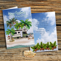 Kerst Camping Paar Liefde Bericht Kaart