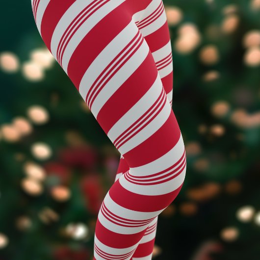 Kerst Candy Cane Gestreept Rood en Wit Vakantie Leggings