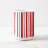 Kerst Candy Cane Stripes, Rood, Wit Koffiemok (Center)