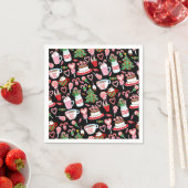 Kerst Candy Cane Sweets Patroon Servet (Insitu)