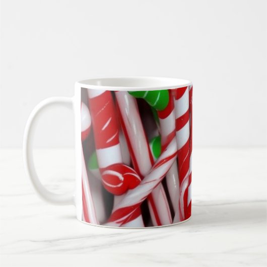 Kerst Candy Cane Vakantie Mok (Links)