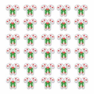 Kerst Candy Canes 30 per vel Sticker