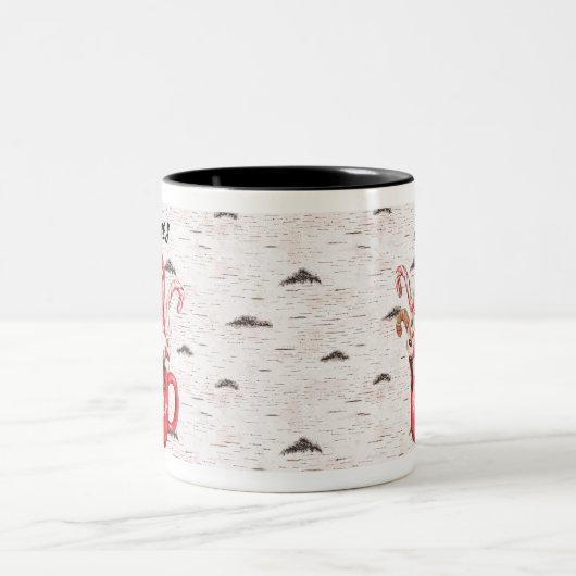 Kerst Candycane Gnome in Chocolade Mok (Center)