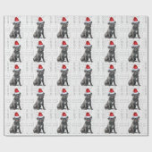 Kerst Cane Corso voor Hondenliefhebber Vakantie Cadeaupapier (Vlak)