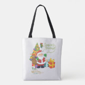 Kerst Canvas tas / boodschappentas (Achterkant)