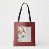 Kerst Canvas tas Sinterklaas Retro Xmas (Voorkant)