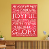 Kerst Carol Canvas Mark de Herald Afdruk (Insitu (Woonkamer))