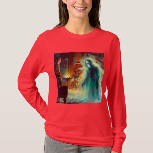 Kerst Carol Ghost of Christmas Future T-shirt (Voorkant)