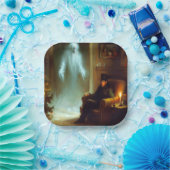 Kerst Carol Ghost of Christmas Past Papieren Bordje (Feest)