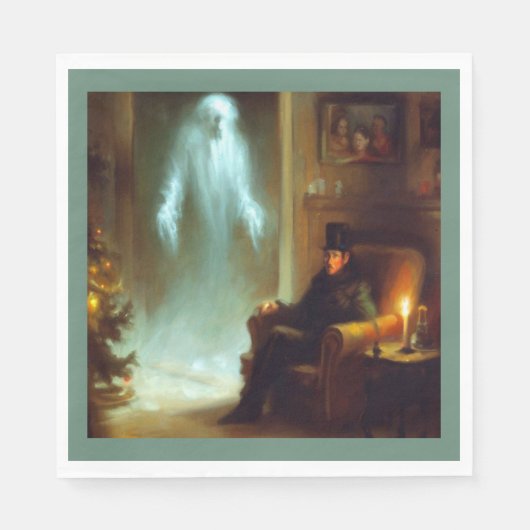 Kerst Carol Ghost of Christmas Past Servet (Voorkant)