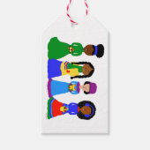 Kerst Carolers-Meisjes Cadeaulabel (Voorkant)
