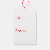 Kerst Carolers-Meisjes Cadeaulabel (Achterkant)