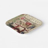 Kerst Caroling Cats Papieren Bordje (Gebogen)