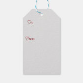 Kerst Carrousel Cadeau Labels Cadeaulabel (Achterkant)