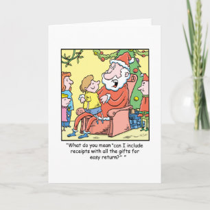 Kerst Cartoon Sinterklaas Ontvangsten Feestdagen Kaart