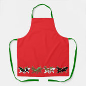 Kerst Cavaliers Parade Schort (Voorkant)