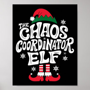 Kerst Chaos Coördinator Elf Xmas Pajama Gift M Poster