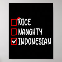 Kerst Checklist Leuke Stoute Indonesische Jongen G
